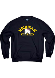 Blue 84 Michigan Wolverines Womens Navy Blue Quick Look Crew Sweatshirt