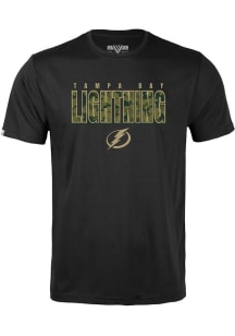 Levelwear Tampa Bay Lightning Youth Black Richmond Jr Protect Short Sleeve T-Shirt