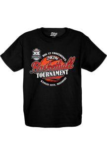 Blue 84 Big 12 Black 2026 Big 12 Basketball Tournament Short Sleeve T Shirt