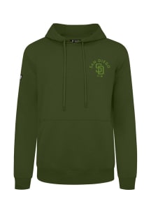 Levelwear San Diego Padres Mens Green Podium Transit AR LC Long Sleeve Hoodie