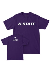 Harmony Leiker K-State Wildcats Purple NIL Sideline Short Sleeve Player T Shirt