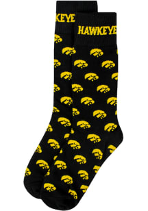 Iowa Hawkeyes Repeating Mens Dress Socks