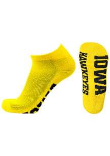 Iowa Hawkeyes Team Color Mens No Show Socks