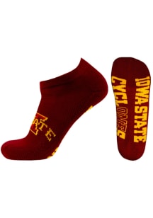 Iowa State Cyclones Team Color Mens No Show Socks