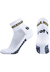 Calzini Ufficiali Michigan Wolverines – Prestazioni Sportive, Antimicrobici, Taglia S (Scarpe 36-38)