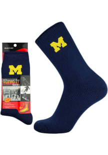 Michigan Wolverines Thermal Classic Womens Crew Socks