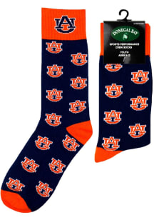 Auburn Tigers Orange Repeating Youth Crew Socks