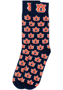 Auburn Tigers Repeating Logo Mens Dress Socks