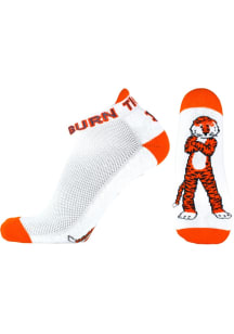 Auburn Tigers Team Color Mens No Show Socks