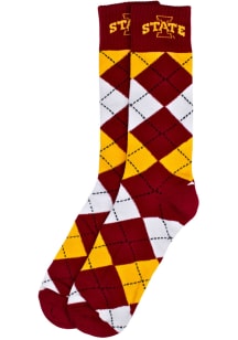 Iowa State Cyclones Team Color Mens Argyle Socks