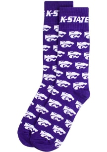 K-State Wildcats Repeating Mens Dress Socks