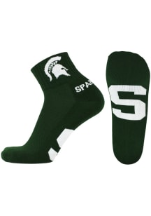 Michigan State Spartans Logo Mens Quarter Socks