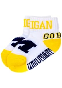 Michigan Wolverines Mascot Baby Quarter Socks