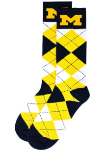 Michigan Wolverines Team Color Mens Argyle Socks