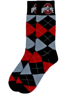 Ohio State Buckeyes Team Color Mens Argyle Socks