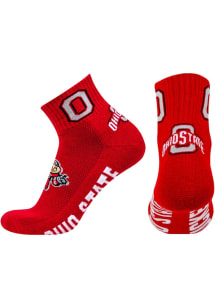 Ohio State Buckeyes Logo Mens Quarter Socks