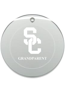 USC Trojans Grandparent Round Ornament - White