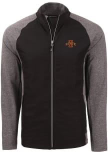 Cutter and Buck Iowa State Cyclones Mens Black Adapt Eco Big and Tall Light Weight Jacket