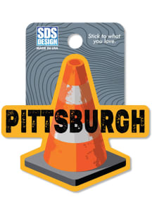 Pittsburgh Traffic Cone Stickers - Orange