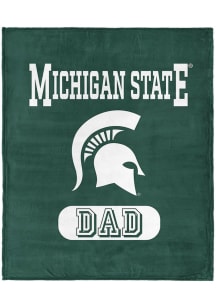 Michigan State Spartans Dad Silk Touch Fleece Blanket - Green