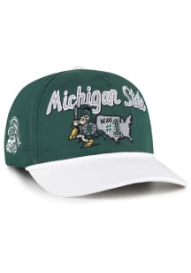 47 Michigan State Spartans Mascot Mania Hitch Adjustable Hat - Green