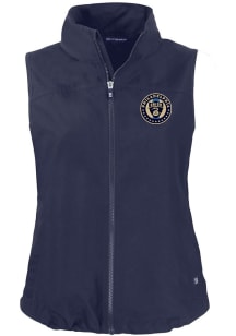 Cutter and Buck Philadelphia Union Womens Navy Blue Charter Vest