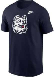 Nike UConn Huskies Navy Blue VAULT HUSKEY Short Sleeve T Shirt