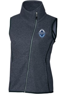 Cutter and Buck Vancouver Whitecaps FC Womens Navy Blue Mainsail Asymmetrical Vest