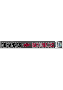 Arkansas Razorbacks Long Text Auto Strip - Red
