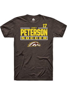 Laney Peterson Western Michigan Broncos Brown NIL Stacked Box Short Sleeve Player T Shirt