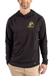 Cutter and Buck Oregon Ducks Mens Black Prospect Eco Big and Tall Hooded Sweatshirt