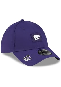 New Era K-State Wildcats Mens Purple Micro Logo 39THIRTY Flex Hat
