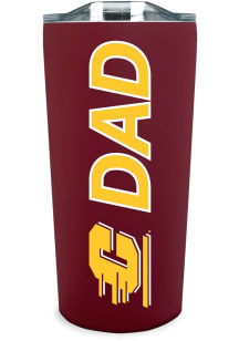 Central Michigan Chippewas 18oz Soft Touch Dad Stainless Steel Tumbler - Maroon