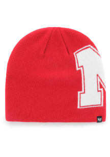 47 Nebraska Cornhuskers Red Outsize Beanie Mens Knit Hat