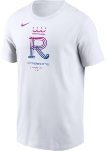 Nike Kansas City Royals White Fanwear City Connect 1.0 Large Logo Short Sleeve T Shirt