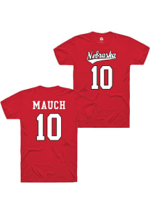 Olivia Mauch Nebraska Cornhuskers Red NIL Shirzees Short Sleeve Player T Shirt