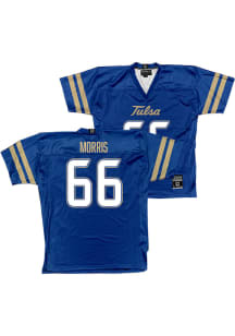 Will Morris  Campus Ink Tulsa Golden Hurricane Blue NIL Football Jersey