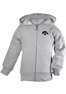 Iowa Hawkeyes Toddler Henry Long Sleeve Full Zip Sweatshirt - Grey