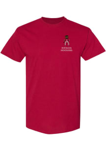 Indiana Hoosiers Crimson Bison Classic  Circle Short Sleeve T Shirt