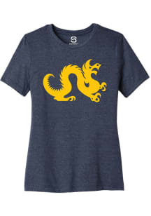 Summit Sportswear Drexel Dragons Womens Navy Blue Primary Logo Short Sleeve T-Shirt