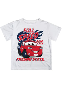 Vive La Fete Fresno State Bulldogs Youth White Full Speed Short Sleeve T-Shirt