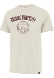 47 Harvard Crimson Beige Franklin Tee Short Sleeve Fashion T Shirt