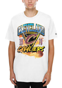 New Era Cleveland Cavaliers White Lifestyle Short Sleeve Fashion T Shirt