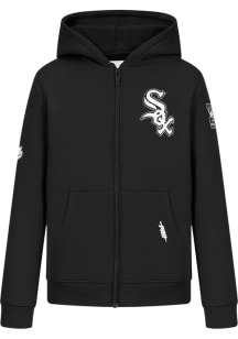 Pro Standard Chicago White Sox Youth Black Classic Chenille Long Sleeve Full Zip Jacket