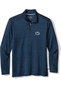 Tommy Bahama Penn State Nittany Lions Mens Navy Blue Paradise MVP Long Sleeve Qtr Zip Pullover