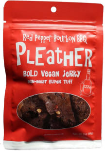 Ohio Pleather Vegan Red Pepper Bourbon BBQ Jerky 2oz Snack