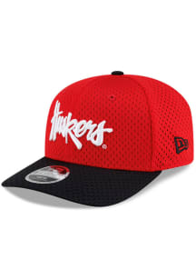 New Era Nebraska Cornhuskers Red JR Jersey Mesh 9SEVENTY Stretch Snap Youth Adjustable Hat