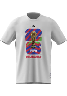 Adidas FIFA Philadelphia Ivory Host City Short Sleeve T Shirt