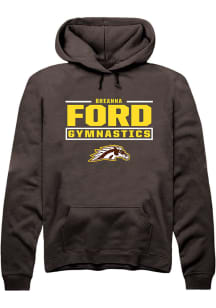 Breanna Ford Western Michigan Broncos Mens Brown NIL Stacked Box Player Hood