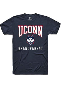 Summit Sportswear UConn Huskies Navy Blue Grandparent Short Sleeve T Shirt